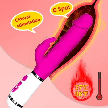 FAAK 10 Speed G Spot Rabbit Vibrator for Women Clitoris Massage Vagina Stimulate Vibrating Dildo Female Masturbator Sex Toy 1