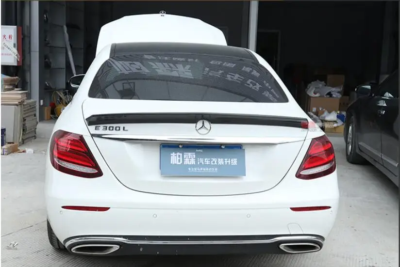 Углеродное волокно заднее крыло багажника выступ Спойлеры подходит для Mercedes Benz E Class W213 E63 AMG