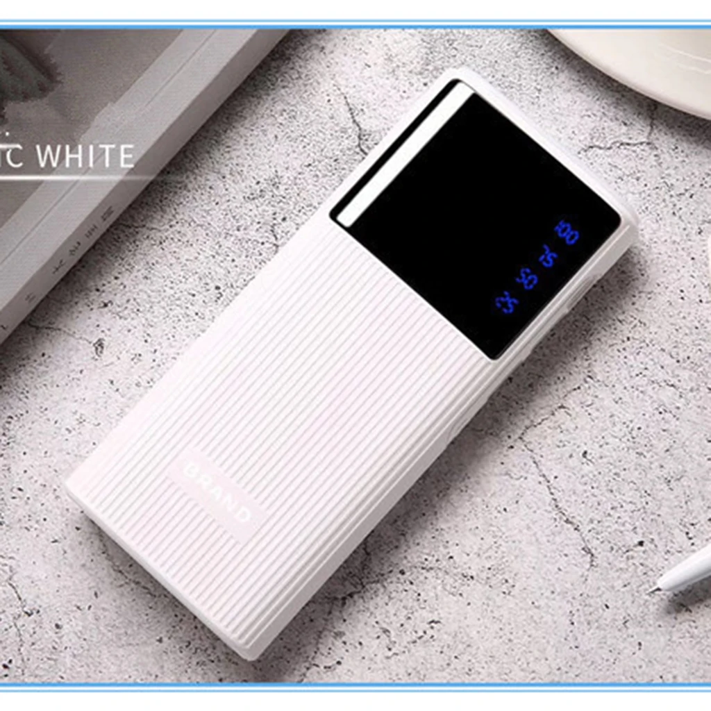 Portable Dual USB Power Bank Battery Phone Charger Case DIY Box Kit