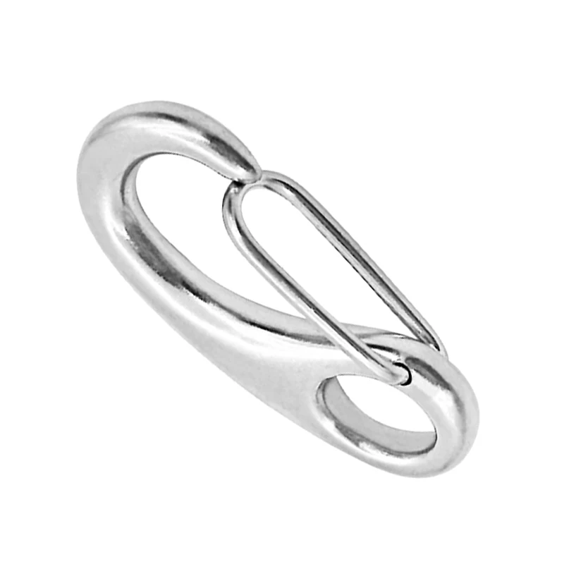 Морской Яйцевидный пружинный карабин Якорный Такелажный зажим БЫСТРОРАЗЪЕМНАЯ Пряжка из нержавеющей стали для яхты на открытом воздухе и т. д. аксессуары для лодок