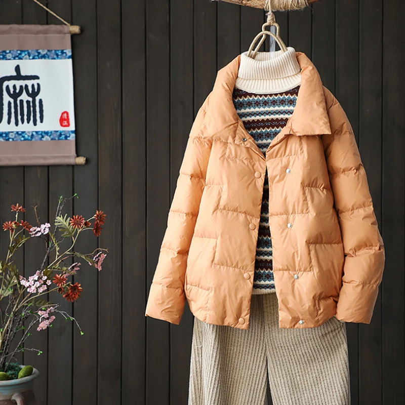 

New Short Winter Jacket Women Warm Down Cotton Jacket Parkas Female Casual Loose Outwear Korean Cotton-padded Winter Coat