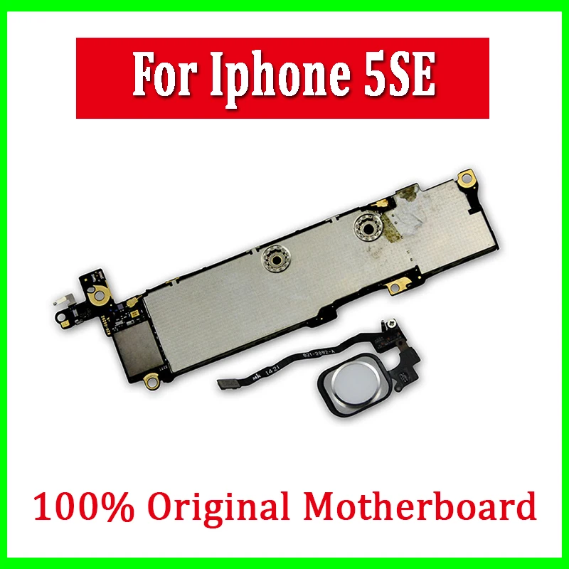 Материнская плата для iPhone SE, разблокировка, материнская плата с сенсорным ID для iPhone SE, полная рабочая материнская плата 16 ГБ 32 ГБ 64 ГБ 128 ГБ, хорошо протестирована