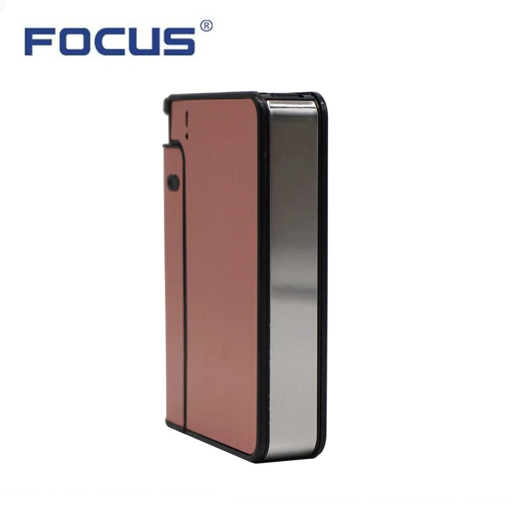 Тонкий металлический чехол для сигарет встроенный одноразовый керосин