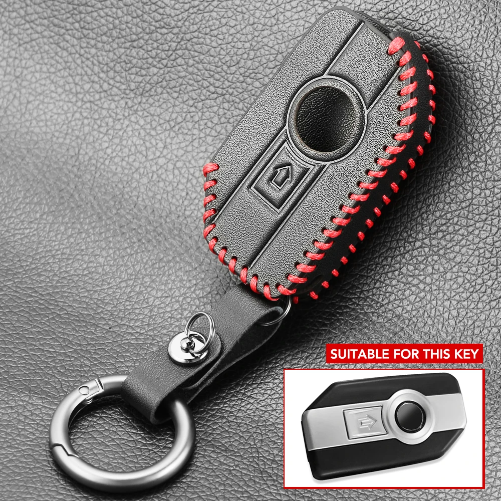 Key Case Cover Leather Key Shell For BMW Remote Control Key