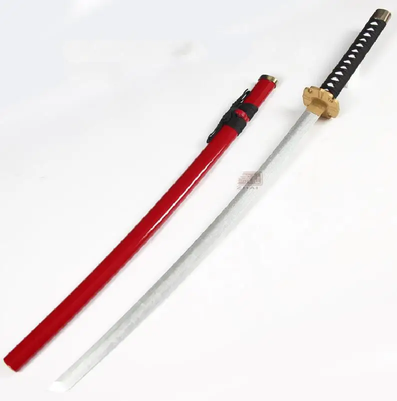 Hakuouki Yukimura Jiziru деревянный реквизит для косплея самурайский меч реквизит для выступлений - Цвет: as show