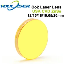 США CVD ZnSe лазерная фокусировка объектива Диаметр 12 15 18 19,05 20 FL 38,1 50,8 63,5 76,2 101,6 127 мм для CO2 лазерная гравировка машина для резки