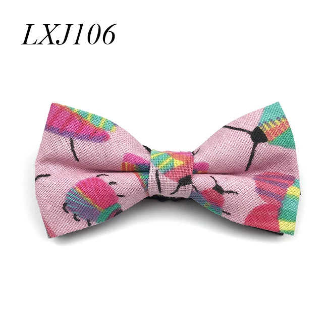 Bowtie 11 Новое поступление хлопок из разной Ткани Цветной Мультфильм Лук мужской галстук галстуки - Цвет: Bowtie 11
