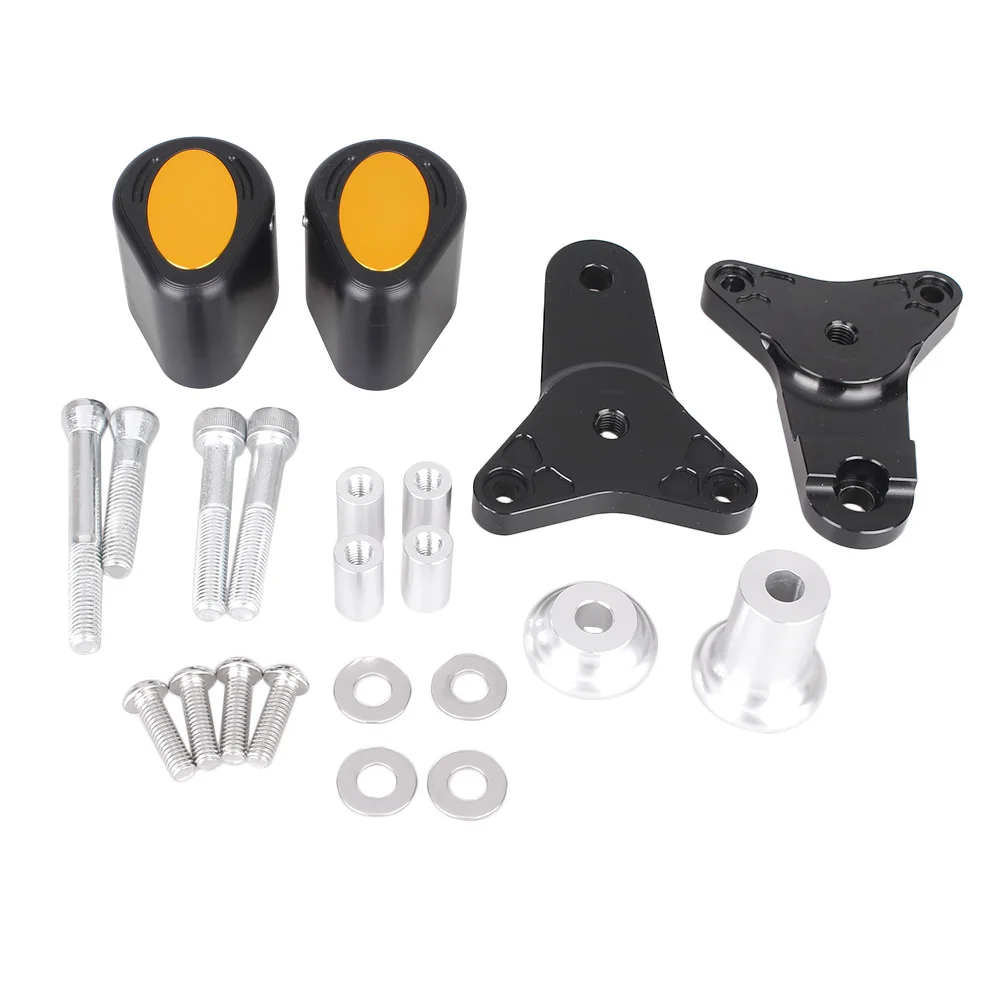 Для Suzuki GSXR 600 750 2011 2012 2013 GSXR600 GSXR750 K11 рамки ползунок аварии Защитный протектор ЧПУ Алюминий+ ABS Пластик - Цвет: Золотой