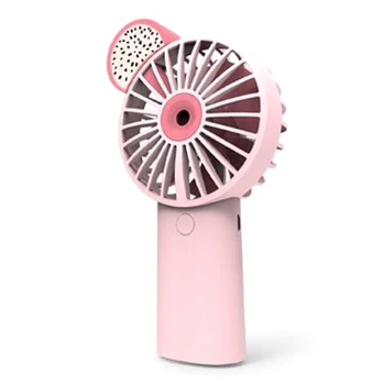 

Pink Portable Water Spray Mist Fan Electric USB Rechargeable Handheld Mini Fan Cooling Air Conditioner Humidifier for Outdoor