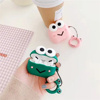 

Cute love Frog fudna For AirPods Pro Case Cartoon couples silicon headphone Cover For AirPods 3 Air Pods Pro 3 Earphone Case