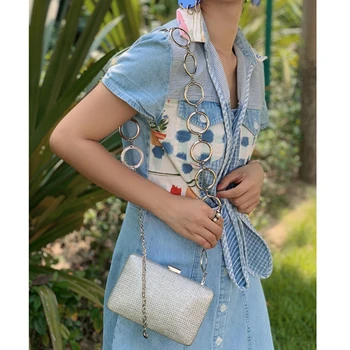 

Chain Evening Bag Women Party Banquet Glitter Bag Wedding Clutches Minaudiere Chain Shoulder Bag Bolsas Mujer