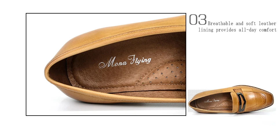 Mona Flying/лоферы из натуральной кожи; модные мокасины ручной работы без шнуровки; повседневная женская обувь на плоской подошве; женская обувь; 728-12
