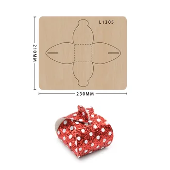 Diy Craft Christmas Gift Box Wood Moulds Die Cut Scrapbooking Making Decor Supplies Dies Template 1