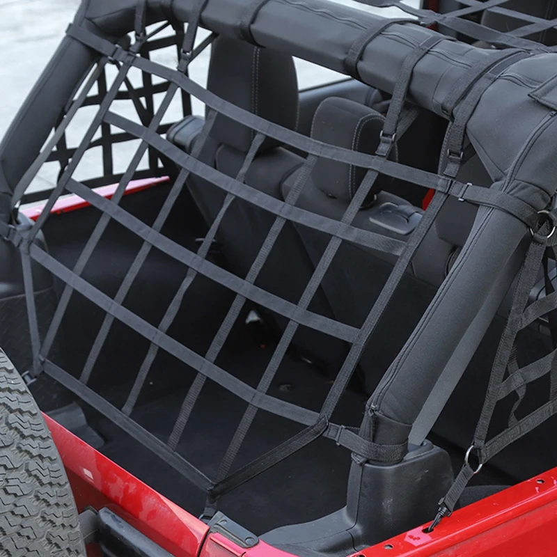 Car Roof Cover Roof Trunk Luggage Rack Multi-Function Network for Jeep Wrangler Jk 2007- Car Shape Installation Network