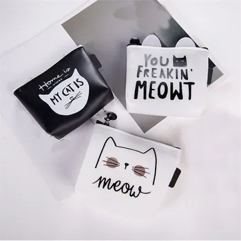 

Animal Cat Coin Purses Holder Women Mini Silica Gel Change Wallets Girl Kids Money Bag Coin Bag Children Kids Zipper Small Pouch