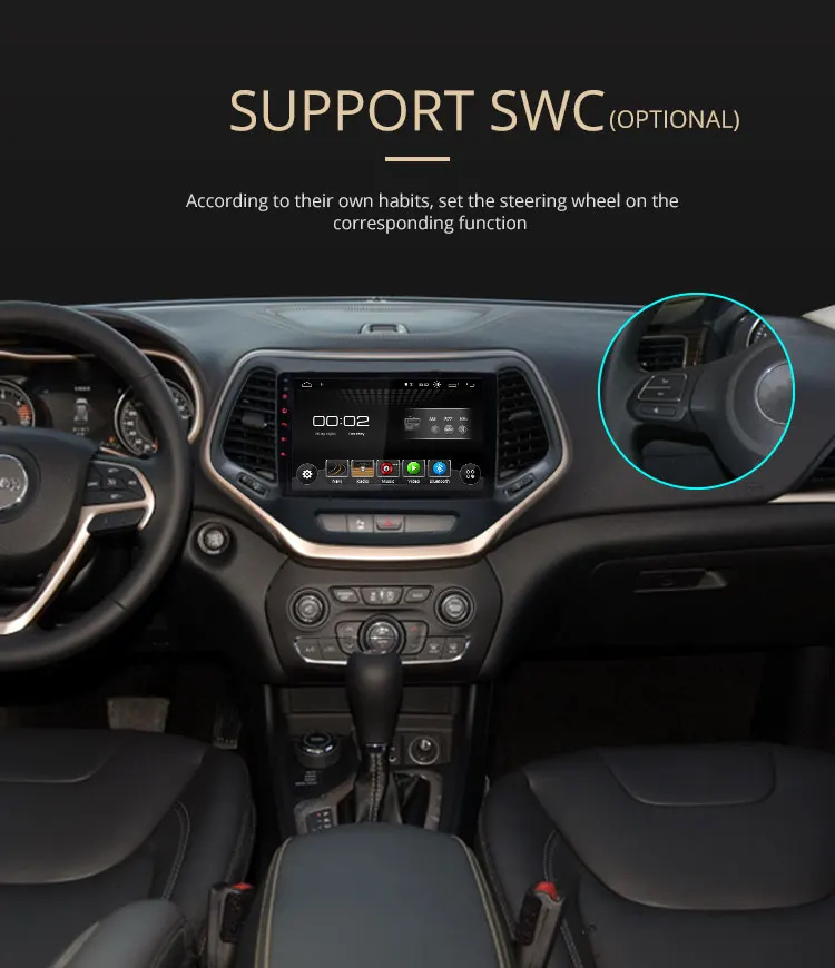 Besina Android 9,0 автомобильный мультимедийный плеер для Jeep Wrangler 2011- 1 Din автомагнитола gps навигация стерео аудио головное устройство
