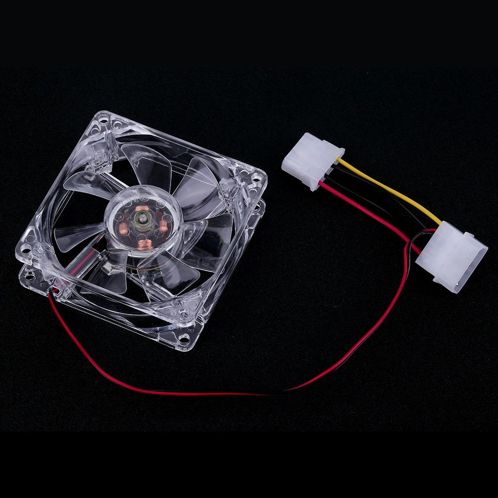 2021 Hot 12V 0.20A 80 x 80 x 25 mm Computer fan 4 LED Silent PC Computer Case Cooler Cooling Fan Mod  blue and colorful light 