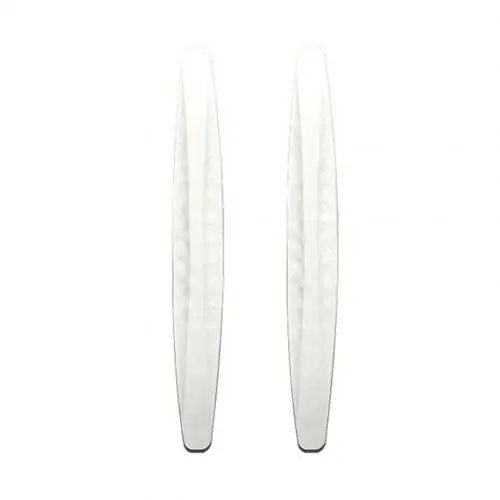 2 шт. карбоновый текстурный автомобильный бампер для SUV Edge Guard Strip анти-натирает автомобильные Внешние аксессуары бутик - Цвет: Белый