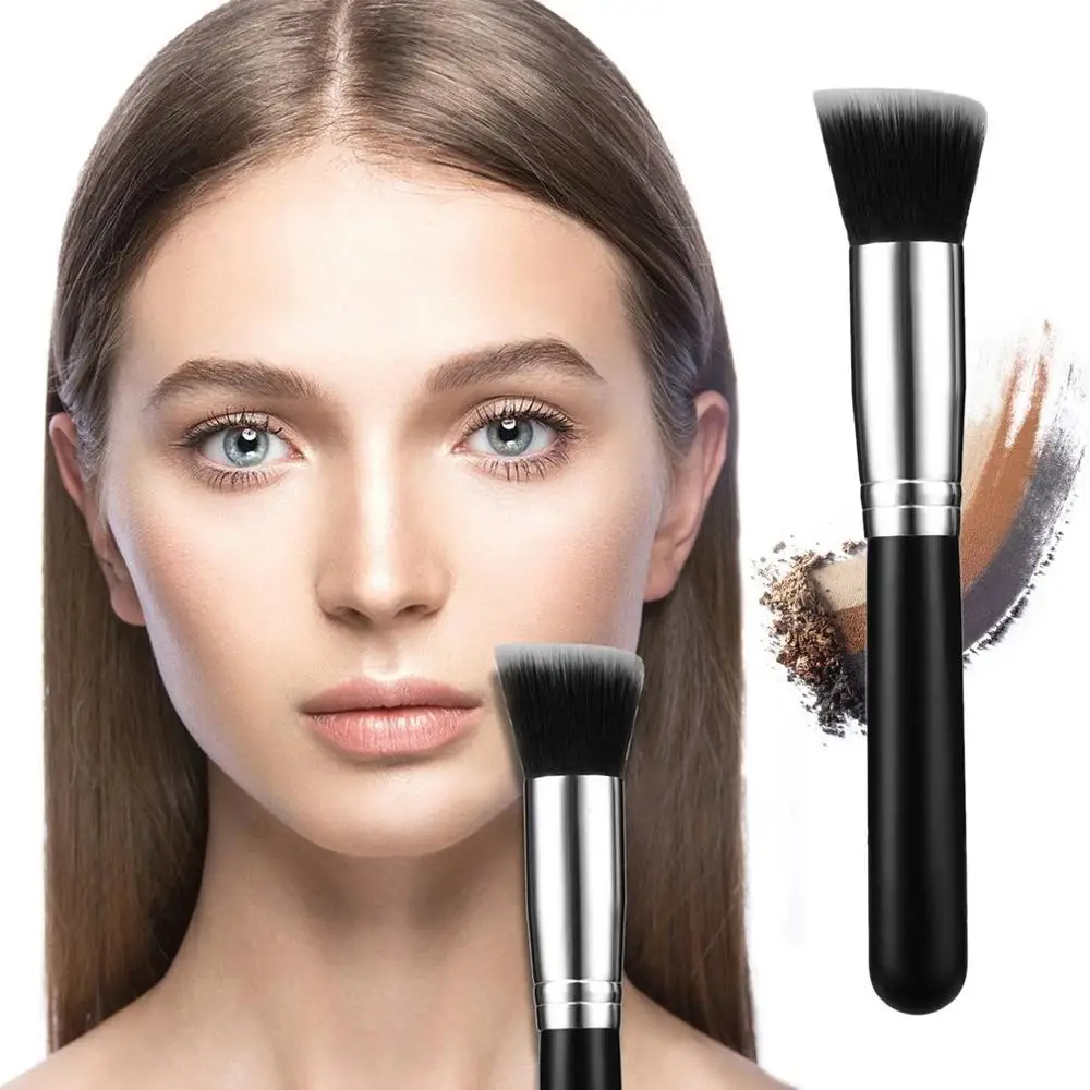 

Professional Makeup Brush Powder Concealer Blush Liquid Foundation Make Up Brush Set Wooden Kabuki Brush Beauty Cosmetic Brush