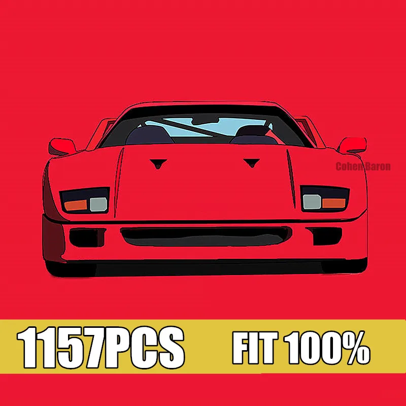 Новинка спортивные автомобили серии Super Racing F40 зарядные устройства техника 10248 42111