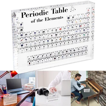 

Periodic Table Display with Elements Student Teacher Gifts Craft Decoration tavola periodica con elementi BDF99
