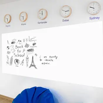 

White Board Whiteboard Magnet Sticker Ferromagnetic Film Useful Durable Smooth Environmentally Friendly with 6 Nail 60*50 CM