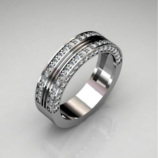 Punk Hiphop Series Mens Ring Band Cothic Geometry Men Ring Stone Trendy Gifts Gadget Ring For Gentleman