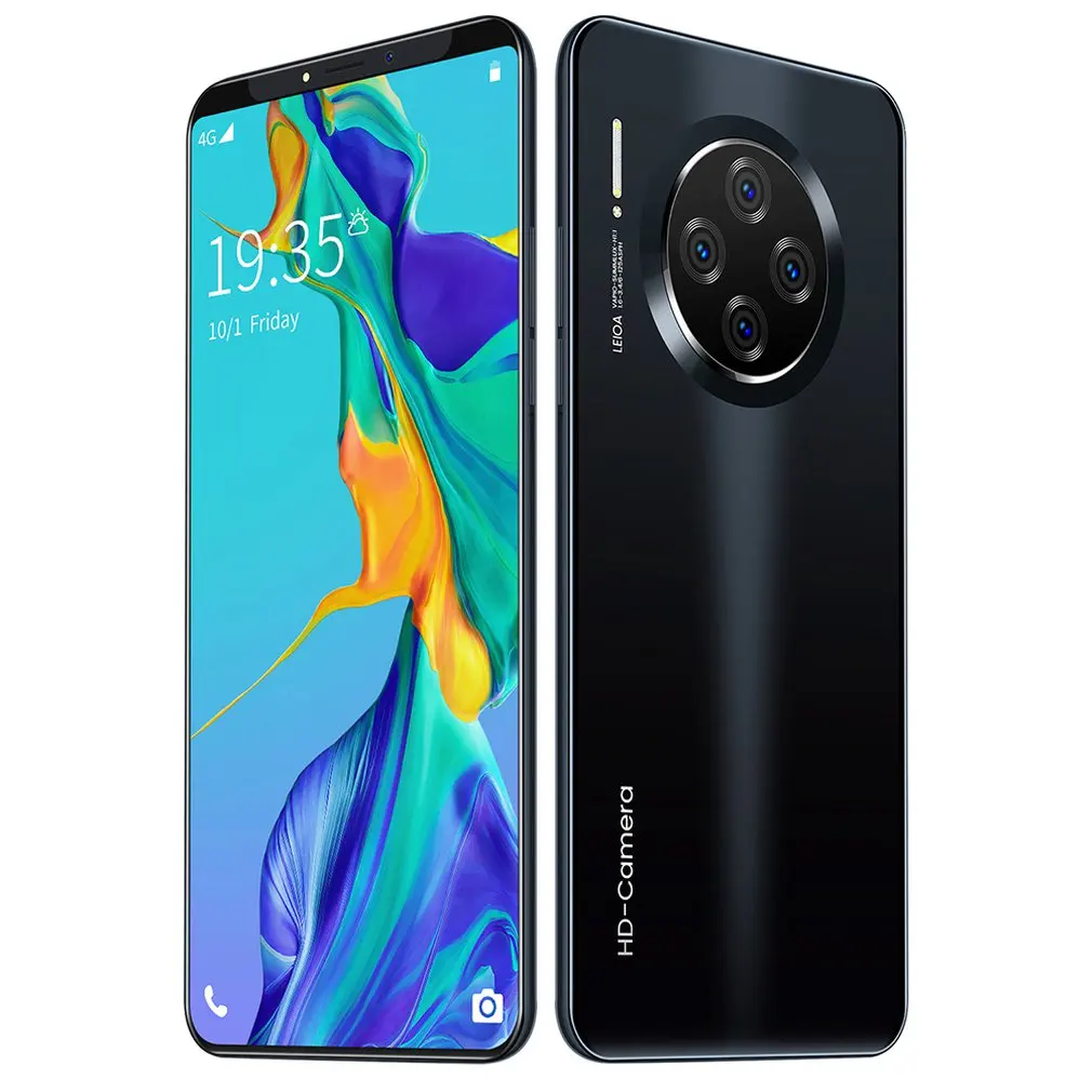 black 6," смартфон для Mate33 Pro, большой экран, Android, телефон, Hd дисплей, Hd камера, Сумеречная, обтекаемая, модная форма, мобильный телефон - Цвет: black
