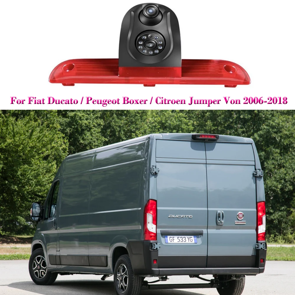 Автомобильный стоп-сигнал двойная камера заднего вида для парковки Fiat Ducato/Peugeot
