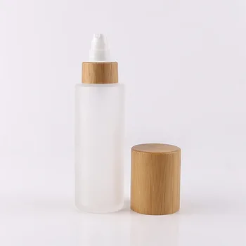 

cosmetic packaging 30ml 50ml 100ml 120ml 150ml empty eco-friendly cream lotion serum bamboo cosmetic bottles,all bamboo cover
