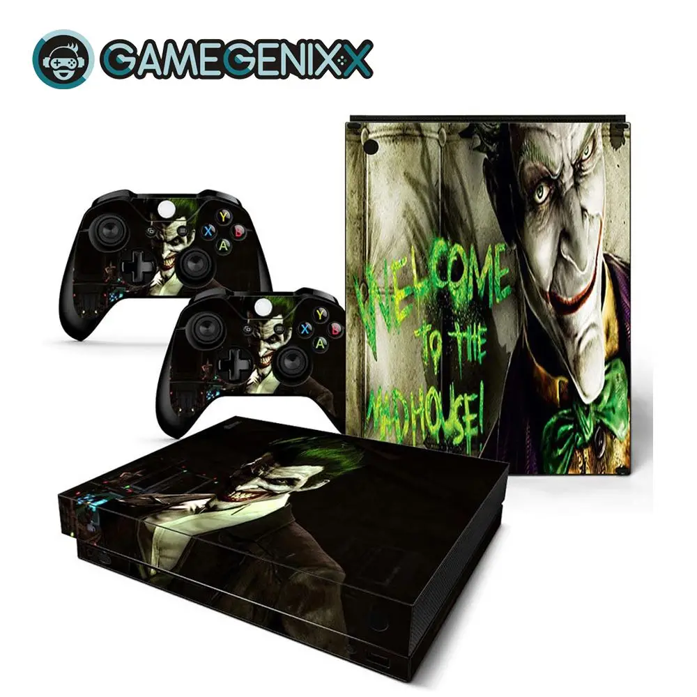GAMEGENIXX наклейка на кожу Съемная крышка ПВХ винил для Xbox One X консоли и 2 контроллера-Джокер