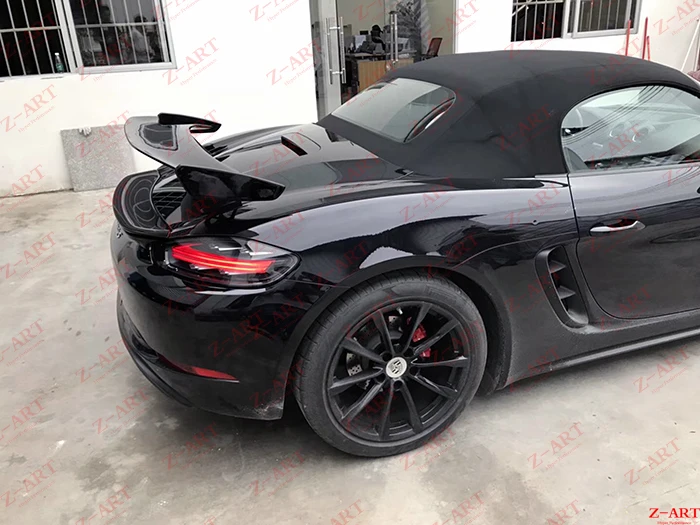 Z-ART GT заднее крыло для Porsche Boxster Cayman718 карбоновое волокно задний спойлер для Porsche 718 углеродного волокна спойлер заднего крыла