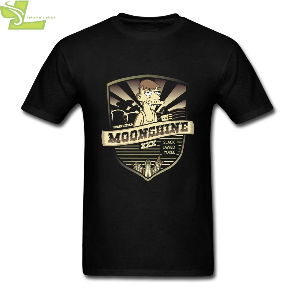 Springfield Moonshine T Shirt for Men Adult Crewneck Short Sleeve Hot Sale Fashion Street Style T-shirt | Мужская одежда