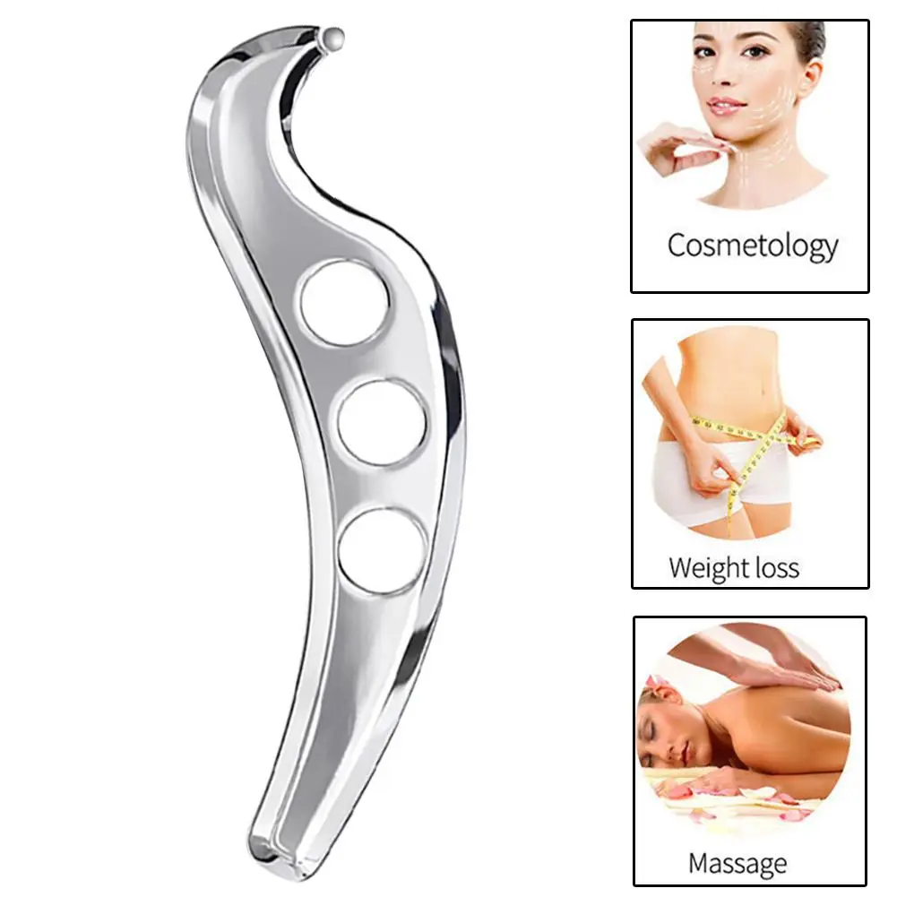 

Stainless Steel Scraping Board Body Scraping Massager Pain Relief Physical Therapy Loose Muscle Meridian Massage SPA Tool