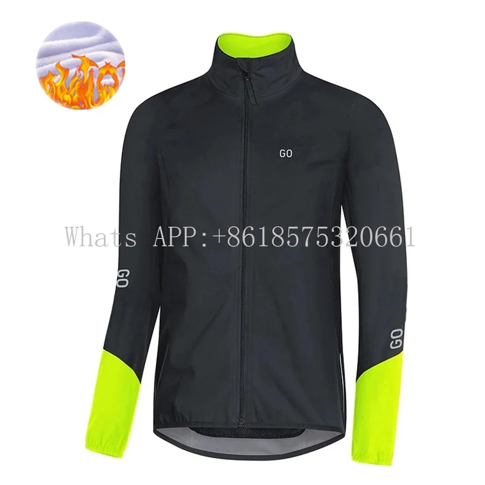thumbnail image 1 of Chaqueta de ciclismo de invierno GROE para hombre, forro polar térmico, maillot multifunción para ciclismo de montaña, maillot para ciclismo al aire libre, abrigo cálido, 1 of 5