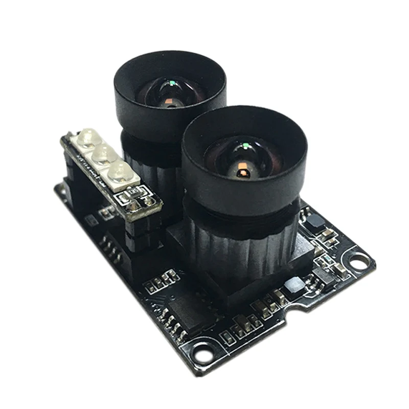 

USB Camera Module Board Double Lens 3MP Color Sensor+1.3MP Black-White Sensor 90° with Night Version
