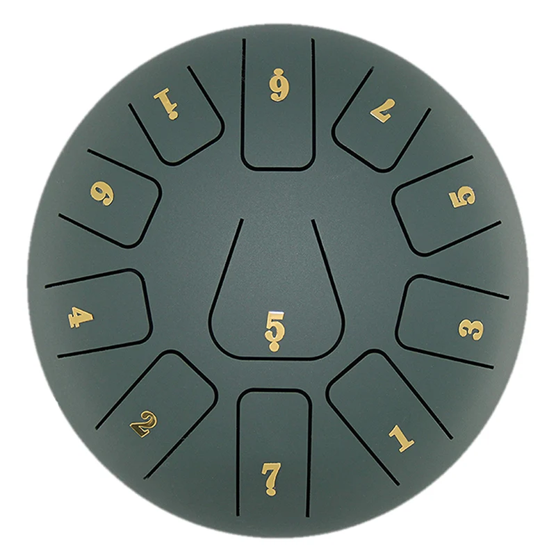8 Inch 11 Tones Steel Tongue Drum with 1 Pair Mallets Storage Drum Bag Percussion Musical Instruments Hand Pan