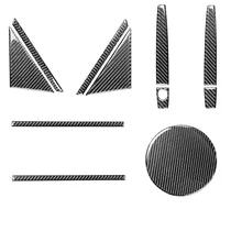 

Carbon Fiber A/B Pillar Door Handle Oil tank Trim Cover Kit for Left-hand-drive For Chevrolet Camaro 2010-2015