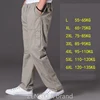 spring summer casual pants male big size 6XL Multi Pocket Jeans oversize Pants overalls elastic waist pants plus size men ► Photo 3/6