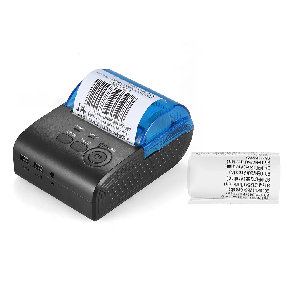 Aibecy термопринтер портативный принтер мини 58 мм Bluetooth USB термопринтер квитанция Билла билета POS печатная машина