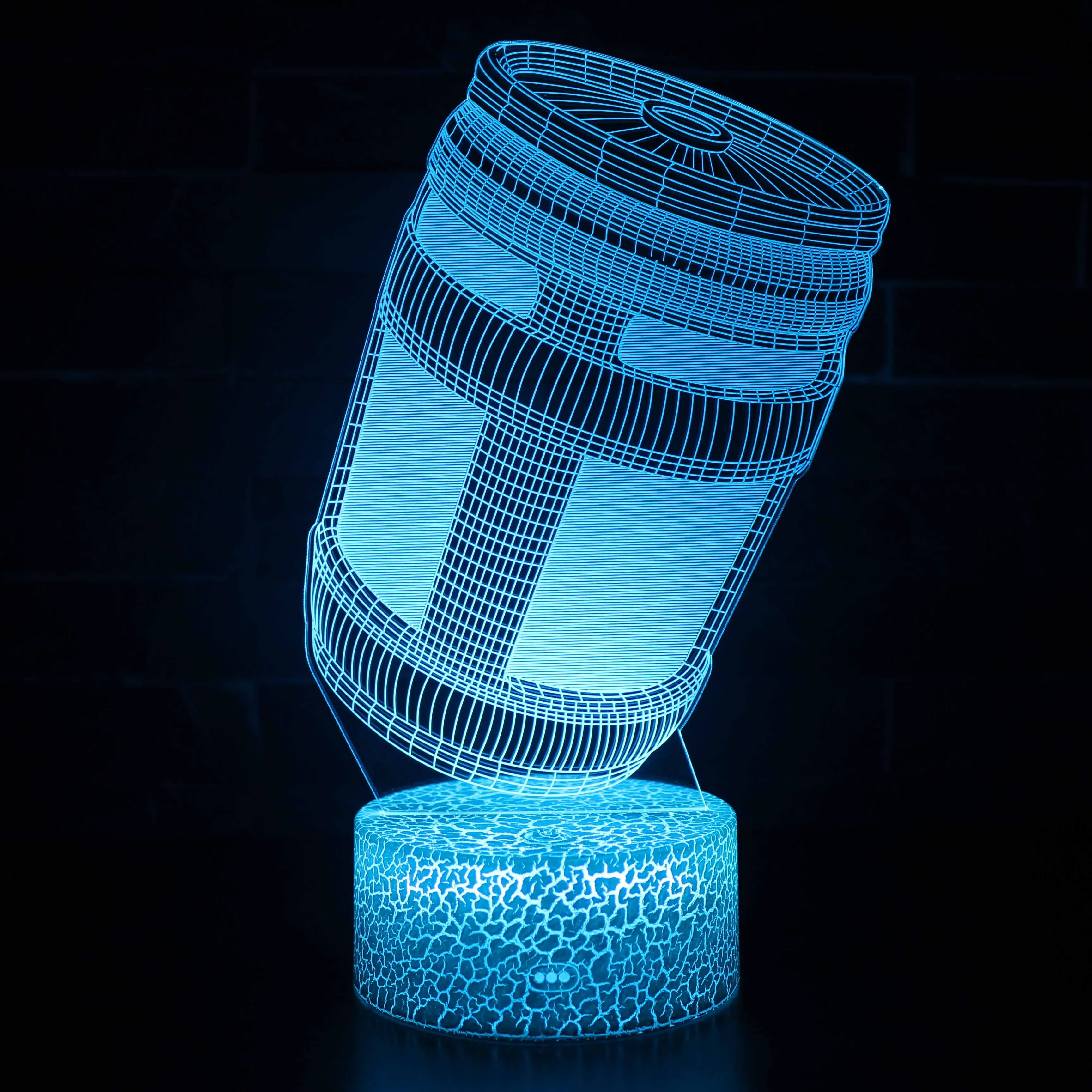 Najtaniej Nocny led Lights nowość lampa 3D słodka zabawka prezent 7 kolorów streszczenie grafika artystyczna kreskówka lampa atmosfera dla dzieci pokój dziecięcy