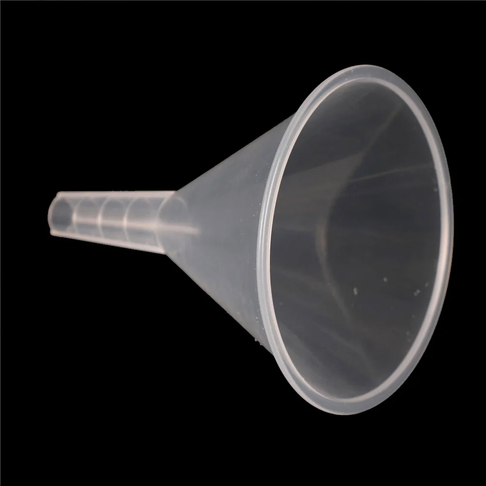 

1 Pcs Plastic 100mm Laboratory Clear White Plastic Filter Funnel Lab Accessory
