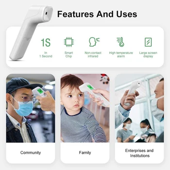 

medical digital infrared forehead fever gun thermo temprature gun forehead temperature gun forehead thermo gun forehead