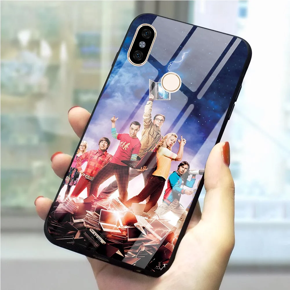 

Big Bang Theory Phone Cover For Pocophone F1 Tempered Glass Case Mi A1 A2 8 Lite 9 Redmi 4X 6A Note5/6/7 Pro