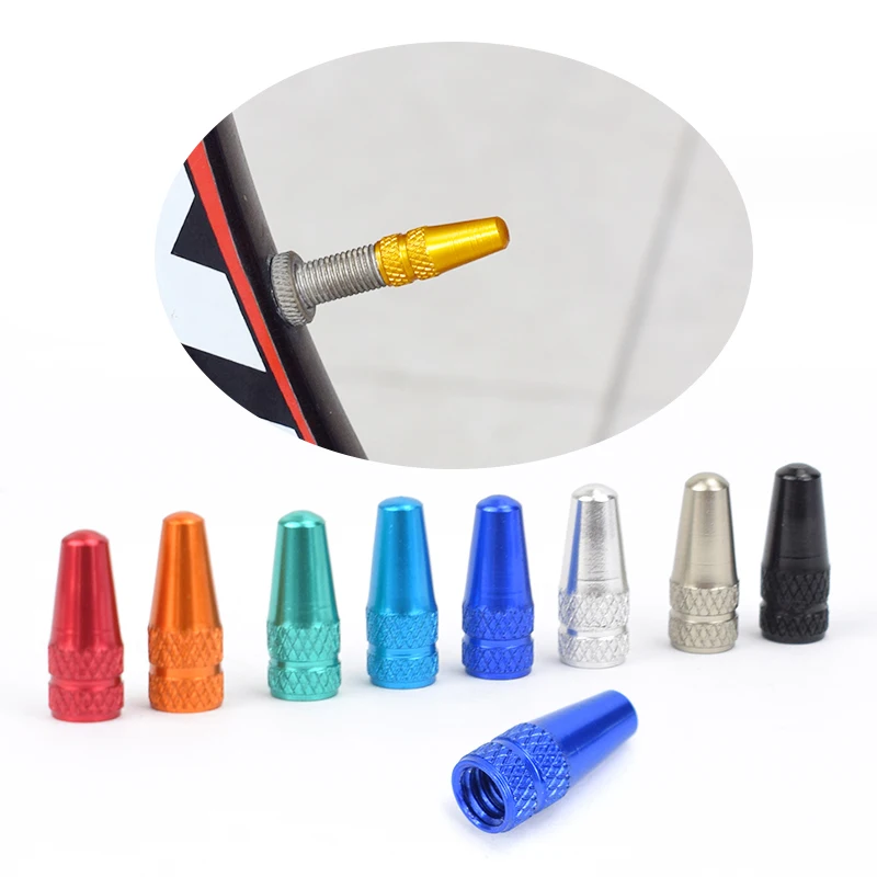 Bicycle Valve Cap 4/8pcs Aluminum Alloy Bicycle Tire FV Valve Cap MTB Road Bike Covered Protector Road MTB Tyre Dustproof Bike Presta Valve