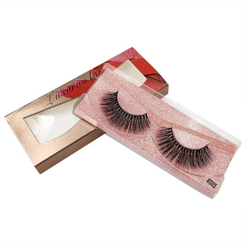 Natural Thick False Eyelashes Long-lasting Luxury Natural Dense Curling Slender 3d Fake Eye Lashes.w