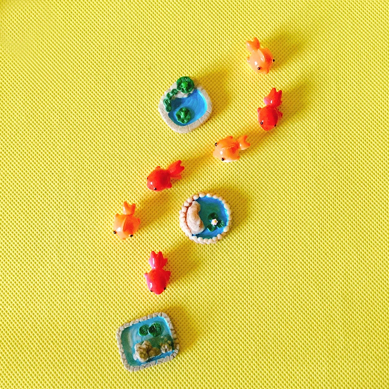 10 шт. рыба/лист лотоса/Сказочный Садовый Гном/искусственная кожа домашний