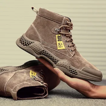 

Plus velvet men's shoes autumn 2020 new Martin boots men's tooling shoes men's tide shoes wild boots desert boots Мужская обувь