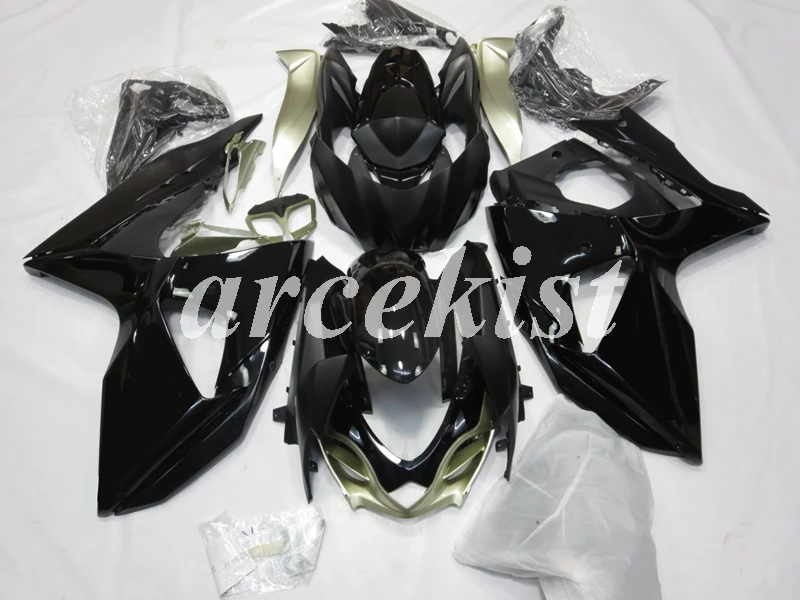 ABS Обтекатели комплект подходит для suzuki GSX-R1000 K9 2009 2010 2011 2012 2013 09, 10, 11, 12, 13, 14, 15, 16 лет тела комплект черного цвета