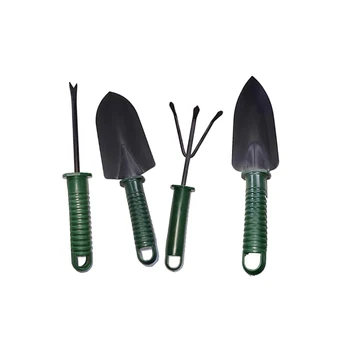 

4pcs Durable Garden Tool Set Cast-Aluminum Head For Digging Weeding Loosening Soil Aerating Transplanting Garden Tool Set